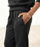 Womens Recycled Fleece Classic Sweatpant - Recycled Fleece - Black