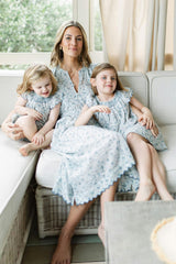 Lindsay Dress in Floral Blues