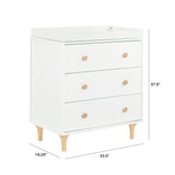 Lolly 3-Drawer Compact Changer Dresser with Removable Changing Tray (34")