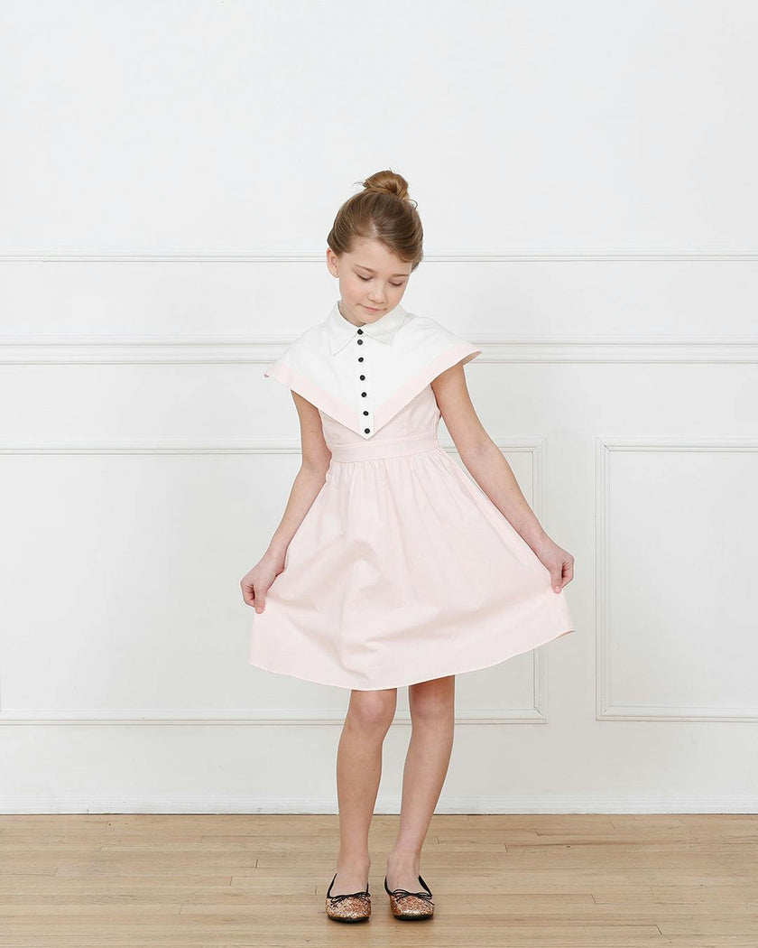 Stella dress (blush pink/ivory)