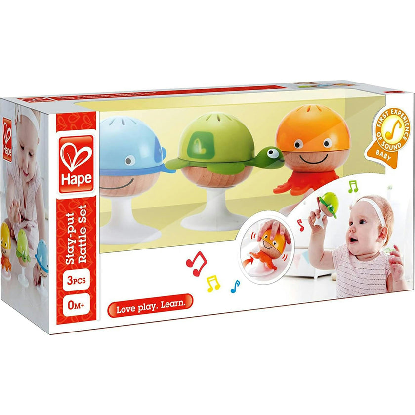 : Stay-Put Sea Animal Suction Cup Rattle Set