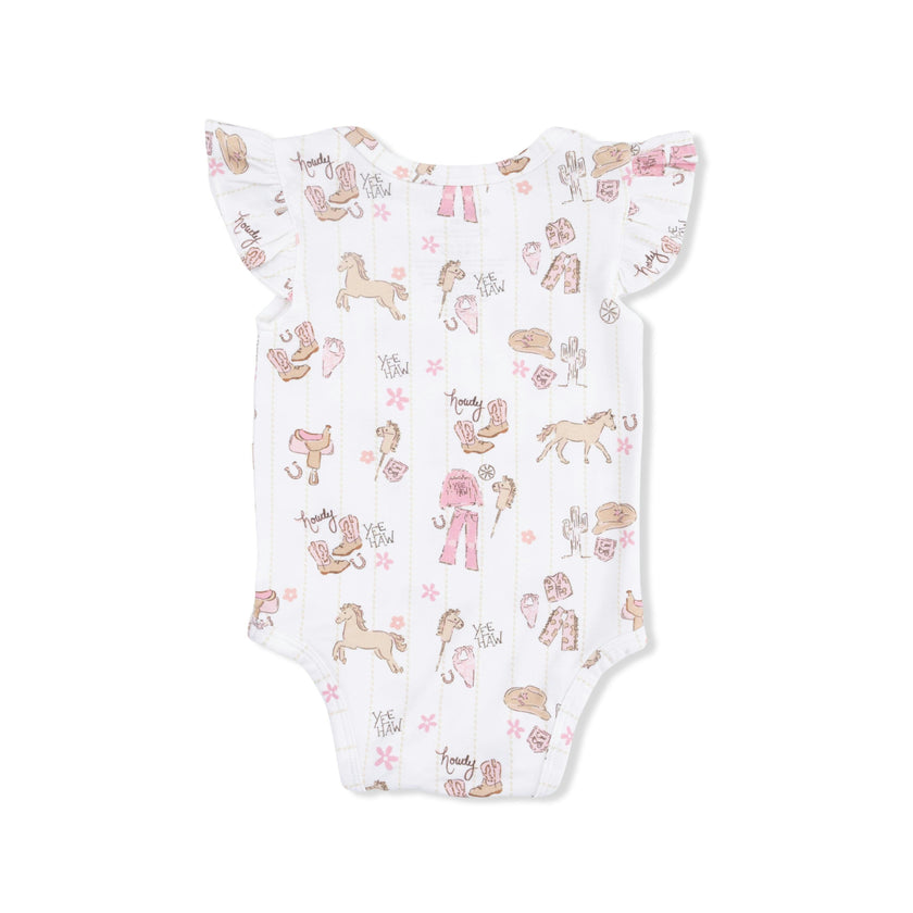 Cowgirl Nursery - Ruffle Sleeve Bodysuit