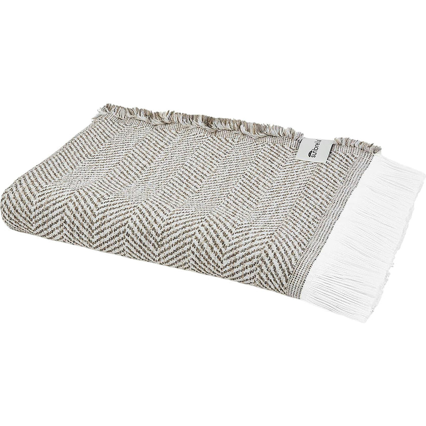 Herringbone Stain Resistant Indoor Outdoor Throw