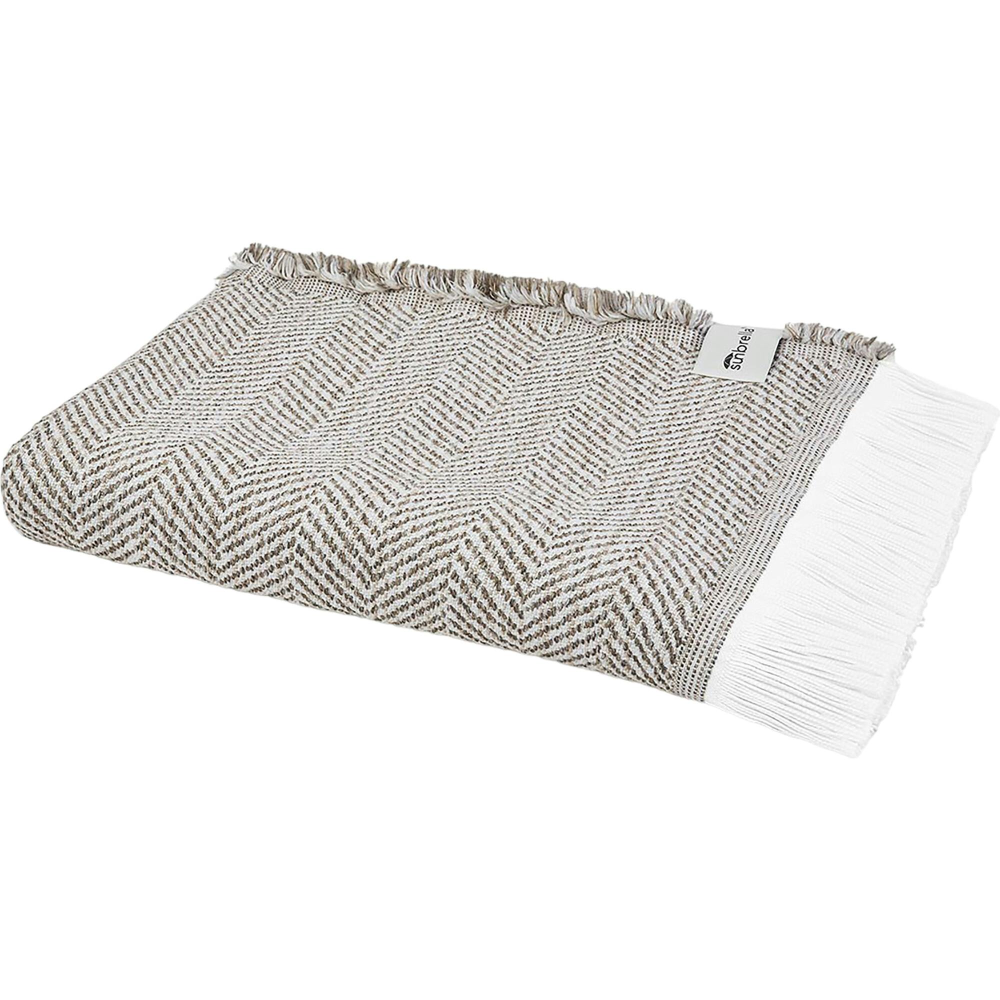 Herringbone Stain Resistant Indoor Outdoor Throw