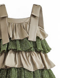 Green Bellamy Ruffle Sequin Dress