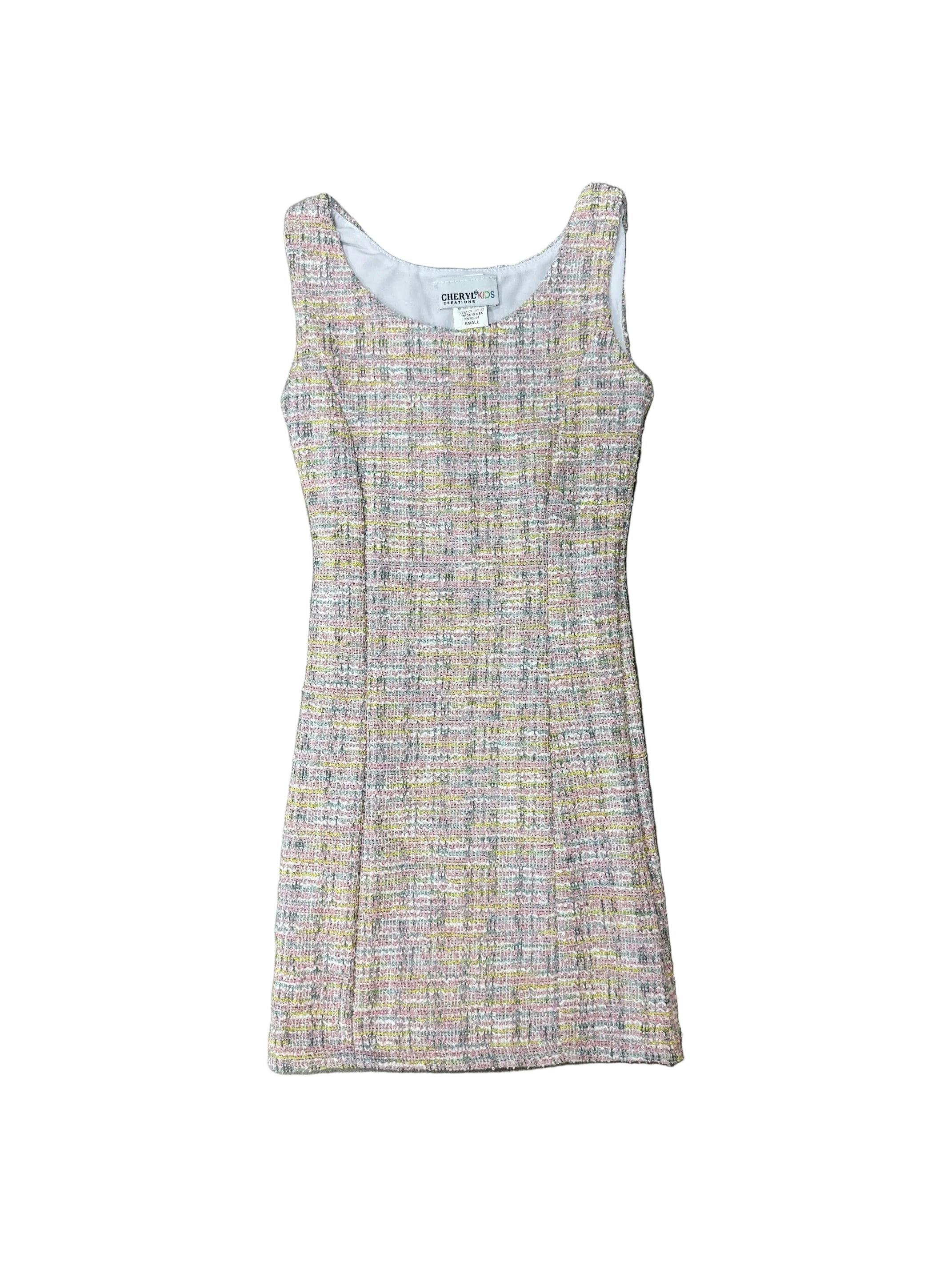 Girls Boucle Tank Dress With Matching Jacket
