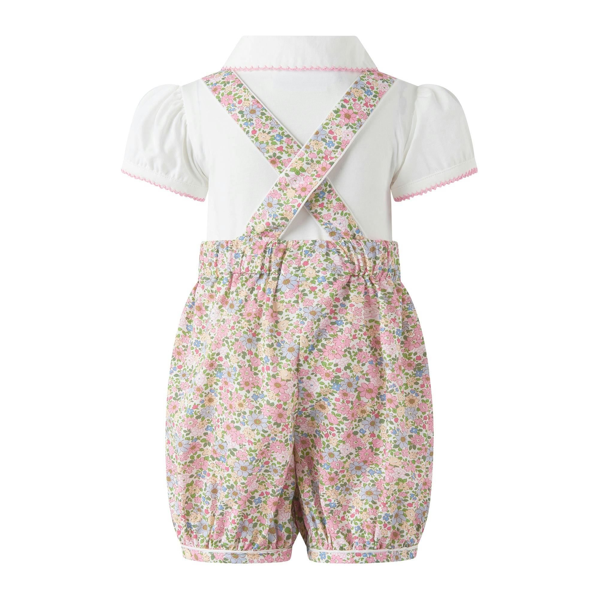 Floral Dungaree Set