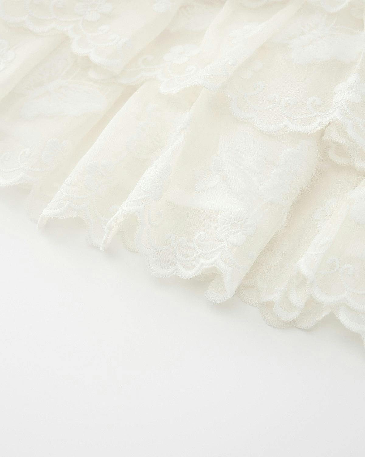 Alisha Frill Embroidered Mini Dress (Baby)