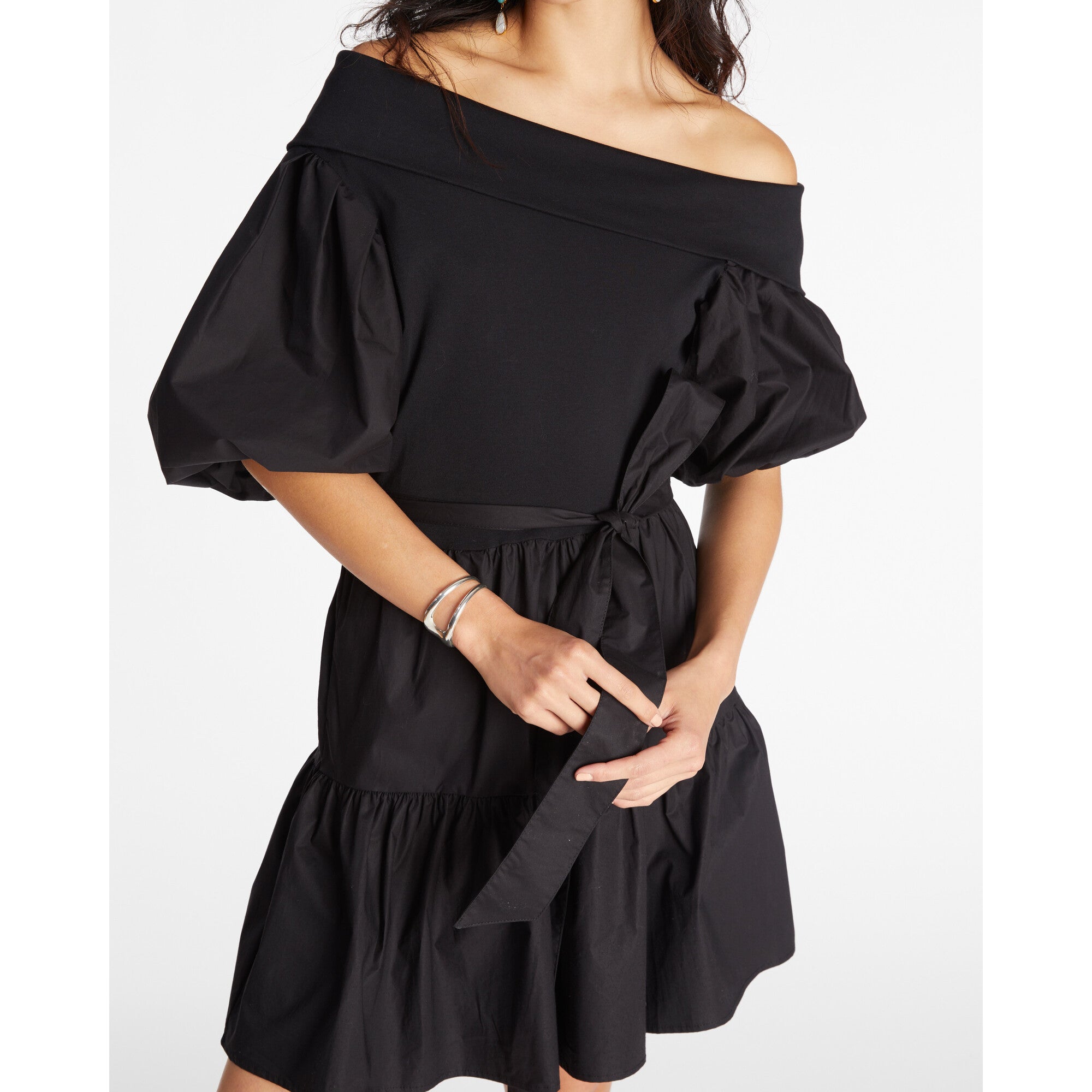 Women's Short Georgia Dress, Black