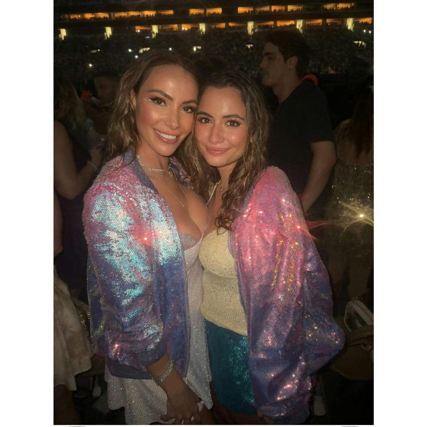 Women's Lavender Haze Sequin Bomber