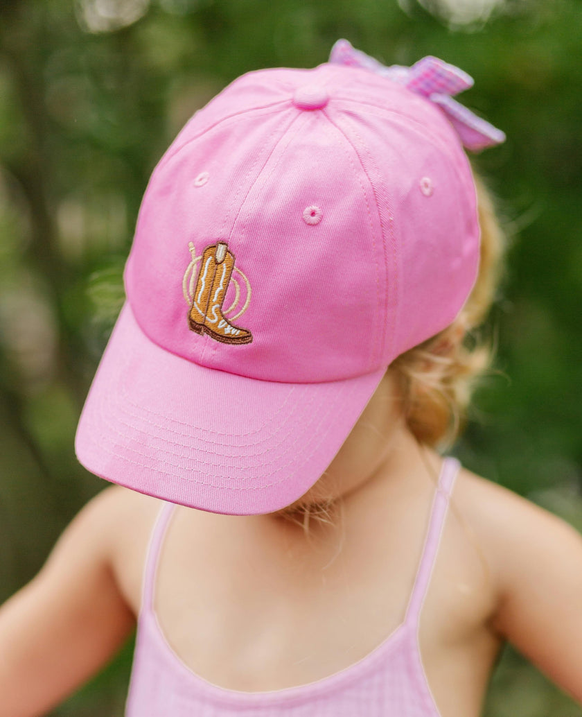 Cowboy Boot Bow Baseball Hat