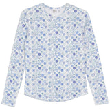 Top With Circle Flower Print