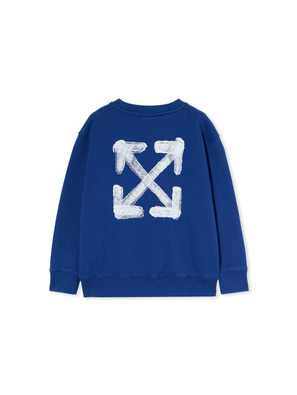 Blue Arrow Sponge Crewneck Logo Sweatshirt