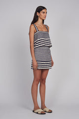 CARIA STRIPE CROCHET TOP