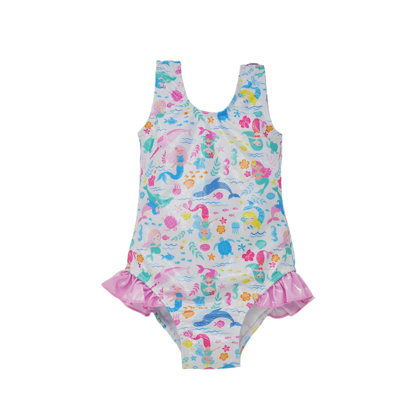 UPF 50+ Delaney Hip Ruffle Swimsuit