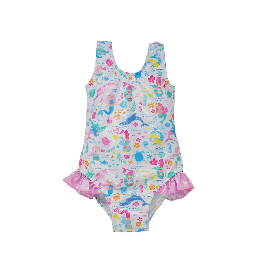 UPF 50+ Delaney Hip Ruffle Swimsuit