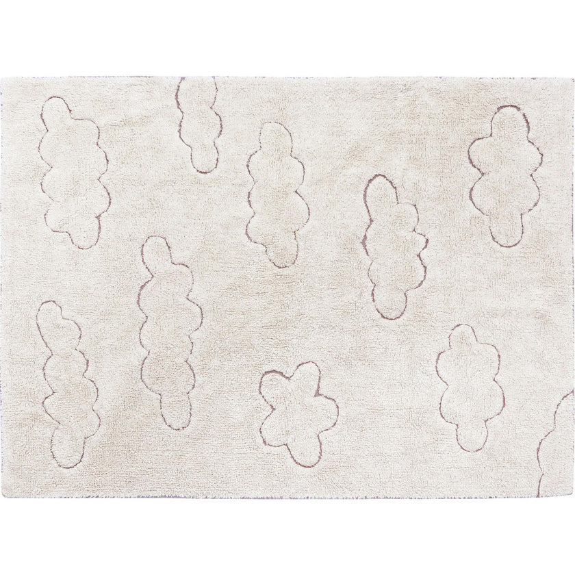 Clouds RugCycled Washable Rug. Natural