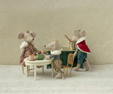 Vintage dining table, Mouse - Off white