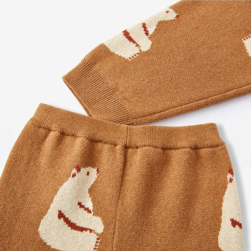 Honey Knitted Birdseye Jacquard Sweatpants