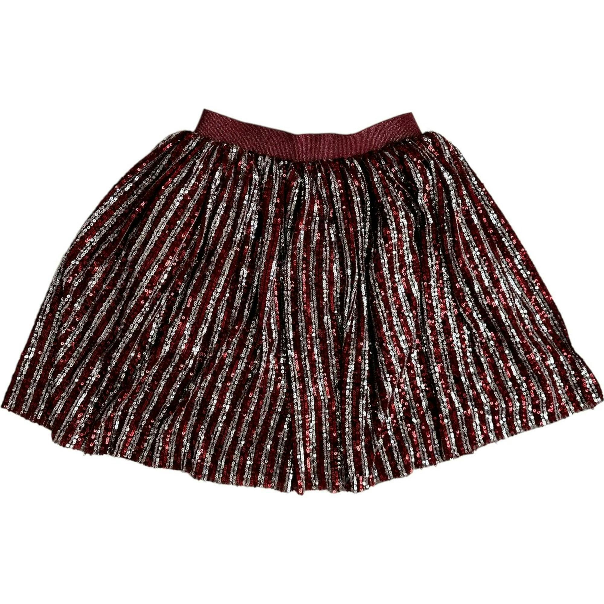 Candy Cane Sequin Striped Skirt