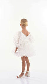 White Bell Mariposa Dress