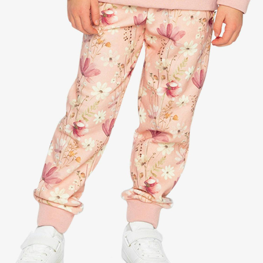 Sweatpants Pink Printed Flowers