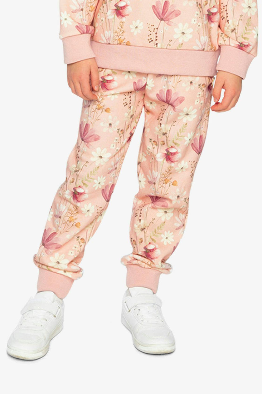 Sweatpants Pink Printed Flowers
