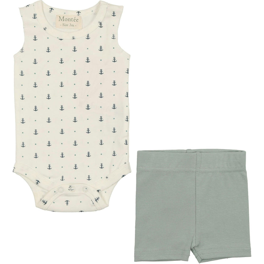 Boys Onesie & Short Set