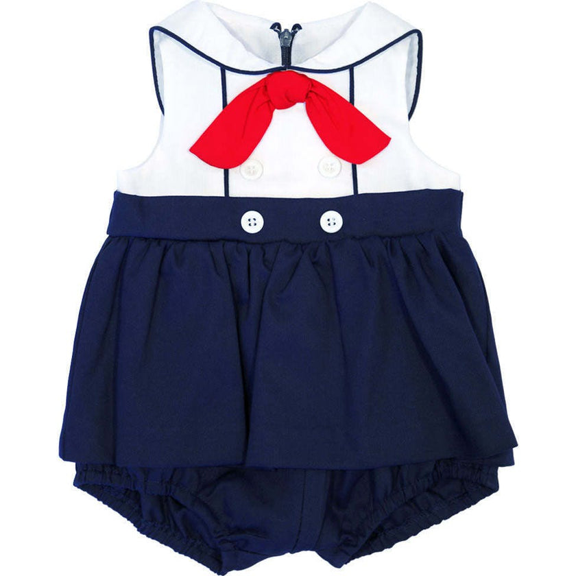 Pique Sailor Romper