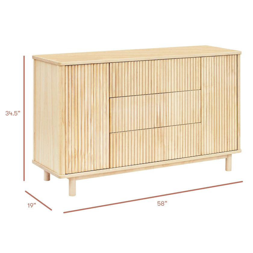 Pogo Tambour Extra Wide Assembled Dresser (58")