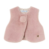 Pink Pom Faux Fur Vest