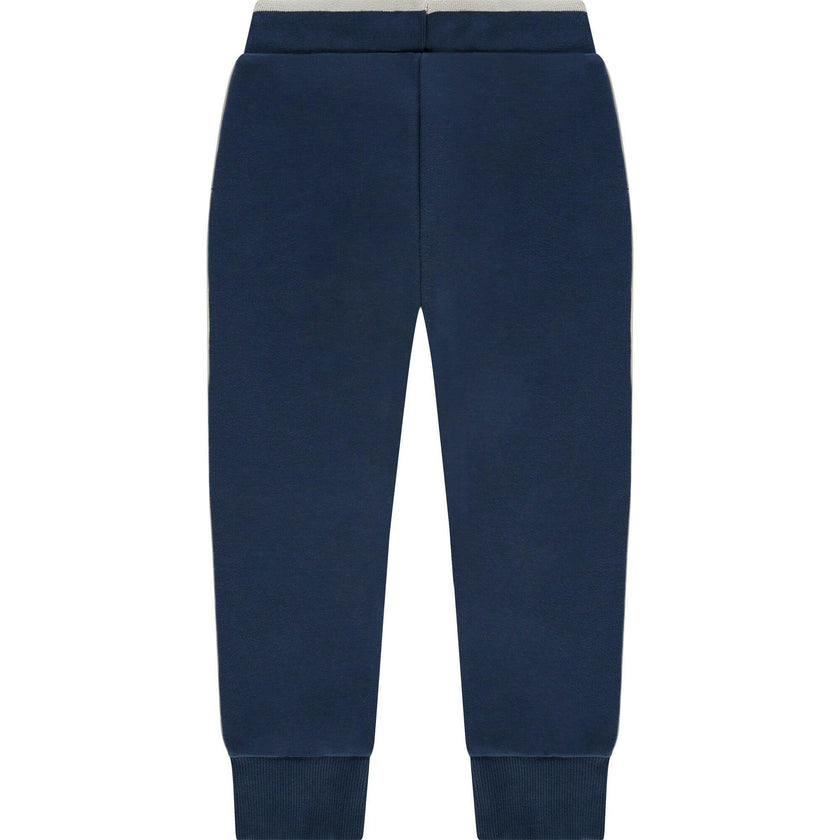 Contrast Side Panel Drawstring Sweatpants