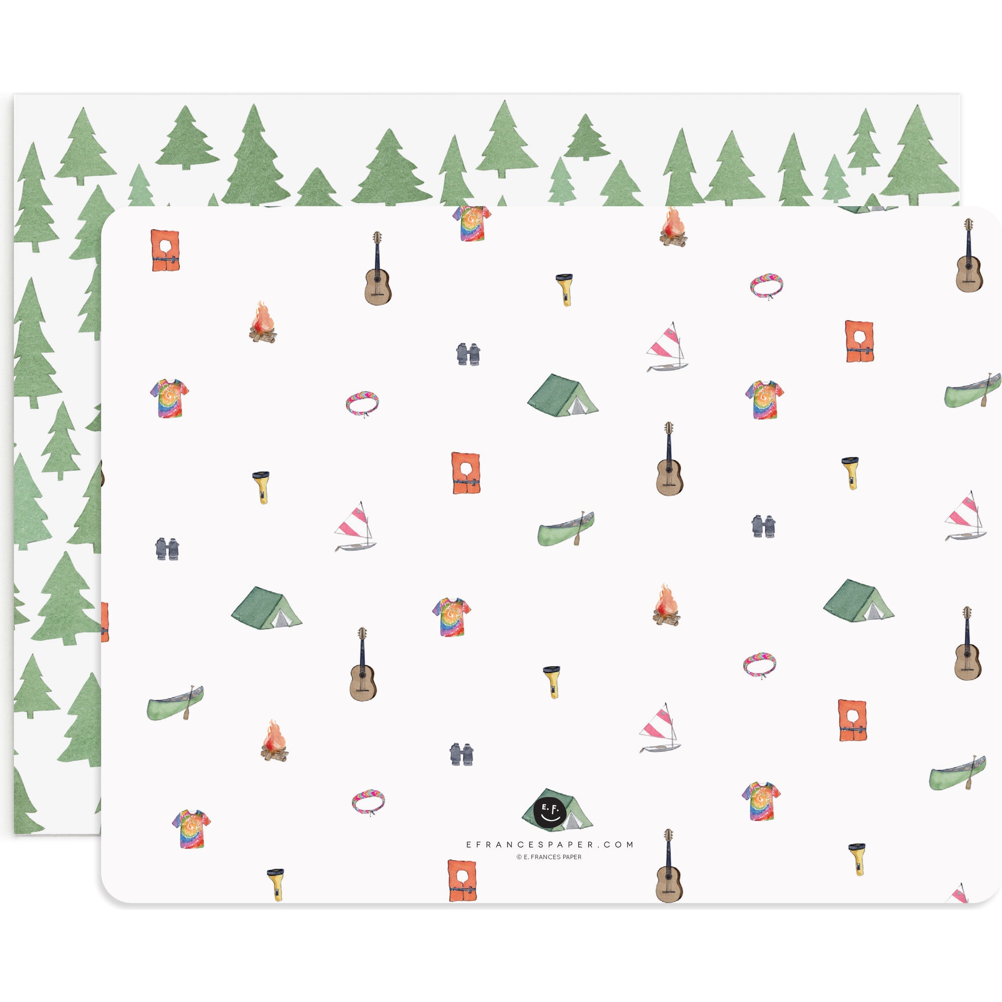 Set of 8 Flat Notecards
