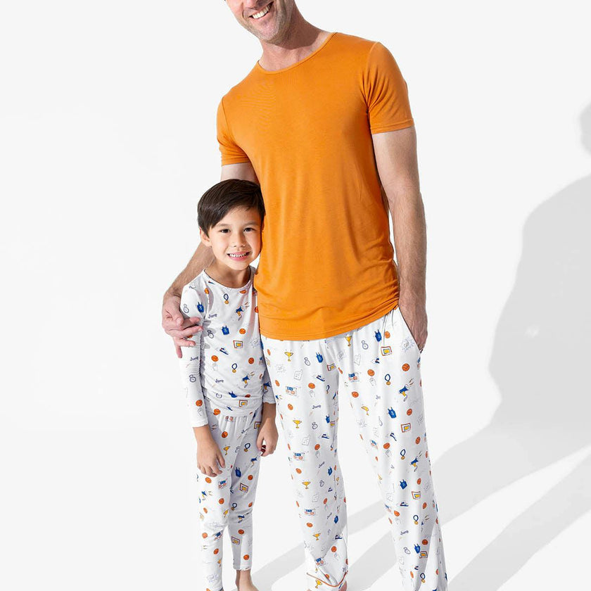 All Star Basketball Bamboo Men's Pajama Set