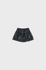 Faux Leather Skort