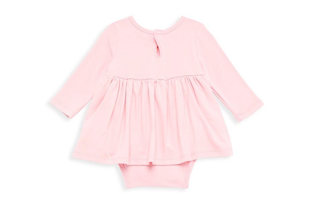 Long Sleeve Bubble Romper With Easter Embroidery