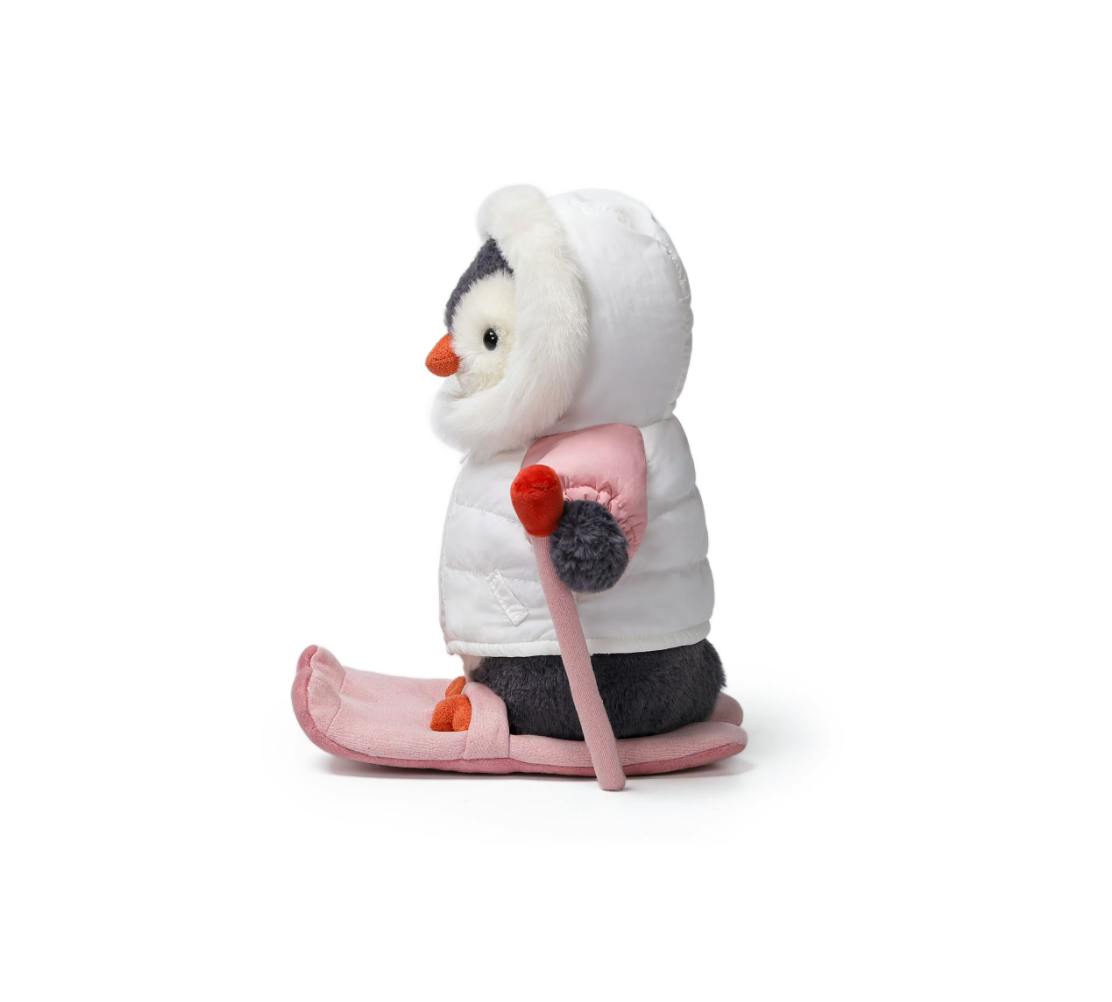 McHugs Skier Glacier Penguin Weighted Plush Animal 25cm