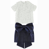 CAROLINE BOSMANS Rose Appliqué Blouse