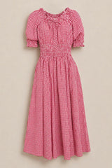 Jessie Dress in Red Gingham