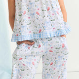 Gail Ruffled Bow Back Tank Pant Set