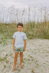 Boys Light Blue Button Down Shirt