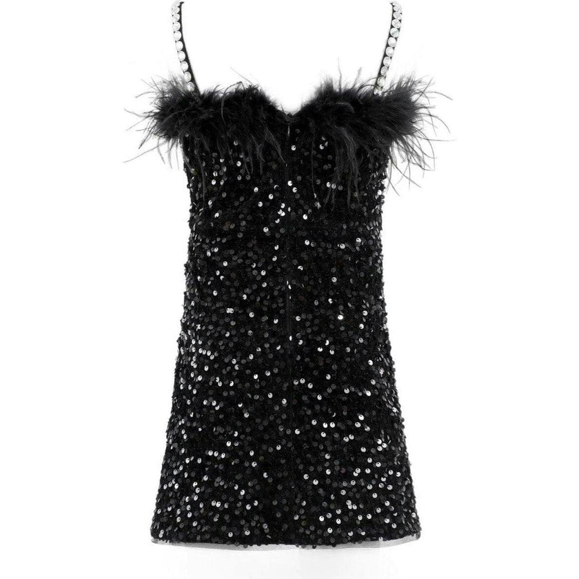 Midnight Shimmer Mini Dress
