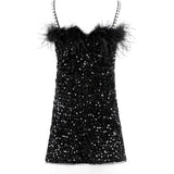 Midnight Shimmer Mini Dress