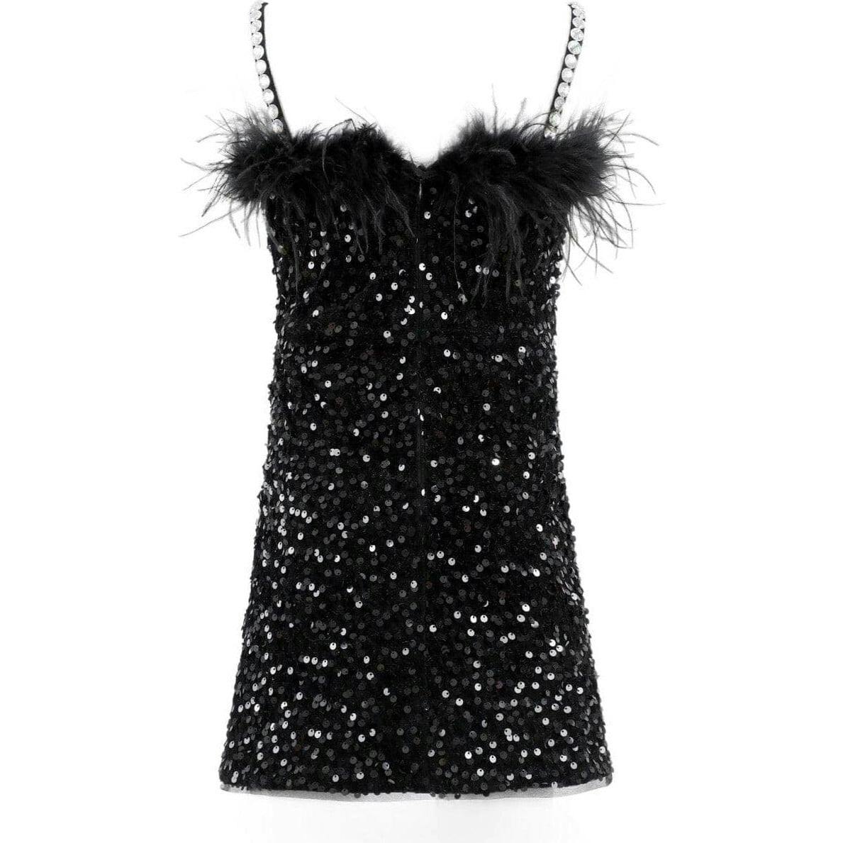 Midnight Shimmer Mini Dress