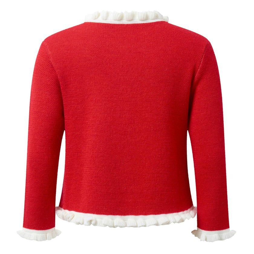 Candy Cane Intarsia Cardigan