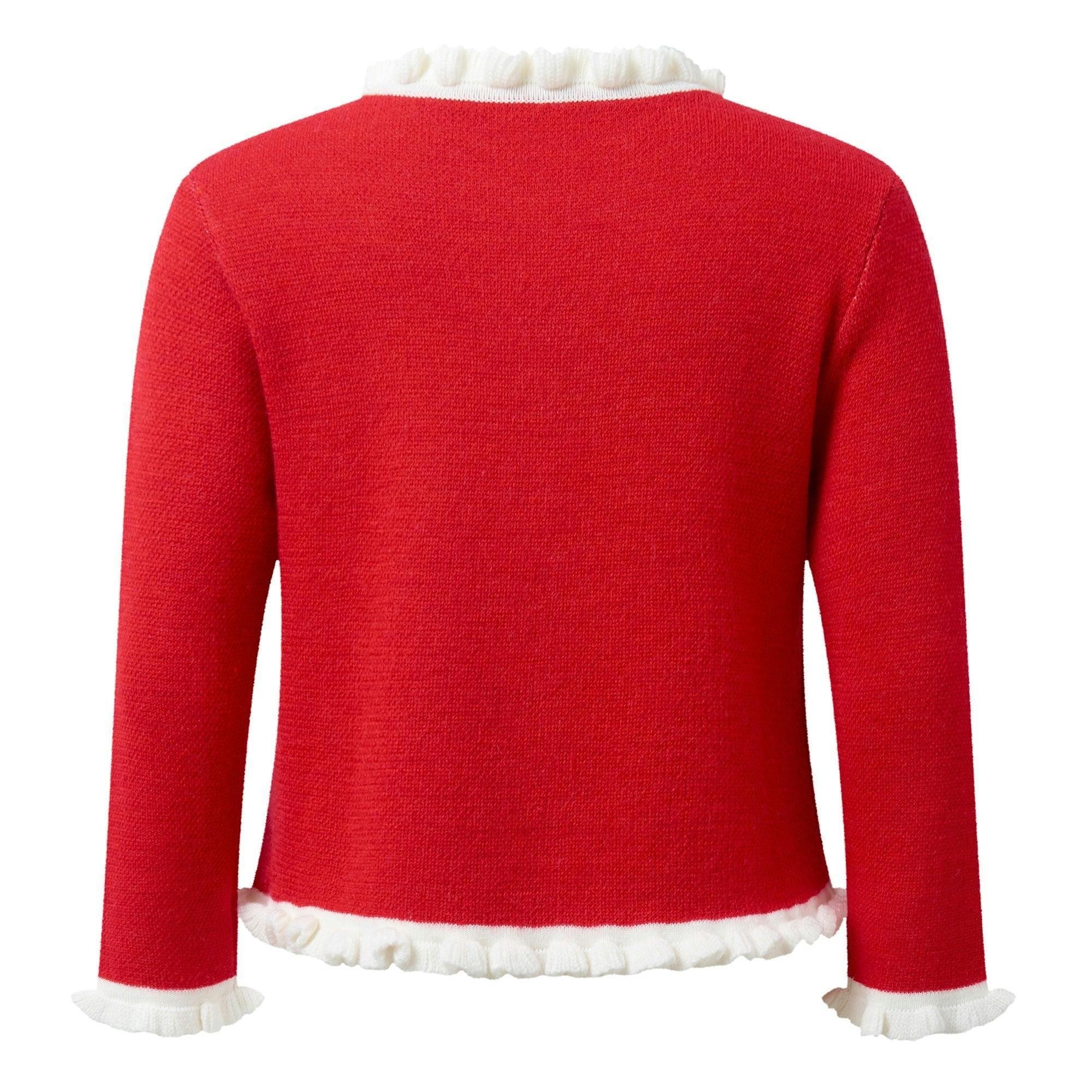 Candy Cane Intarsia Cardigan