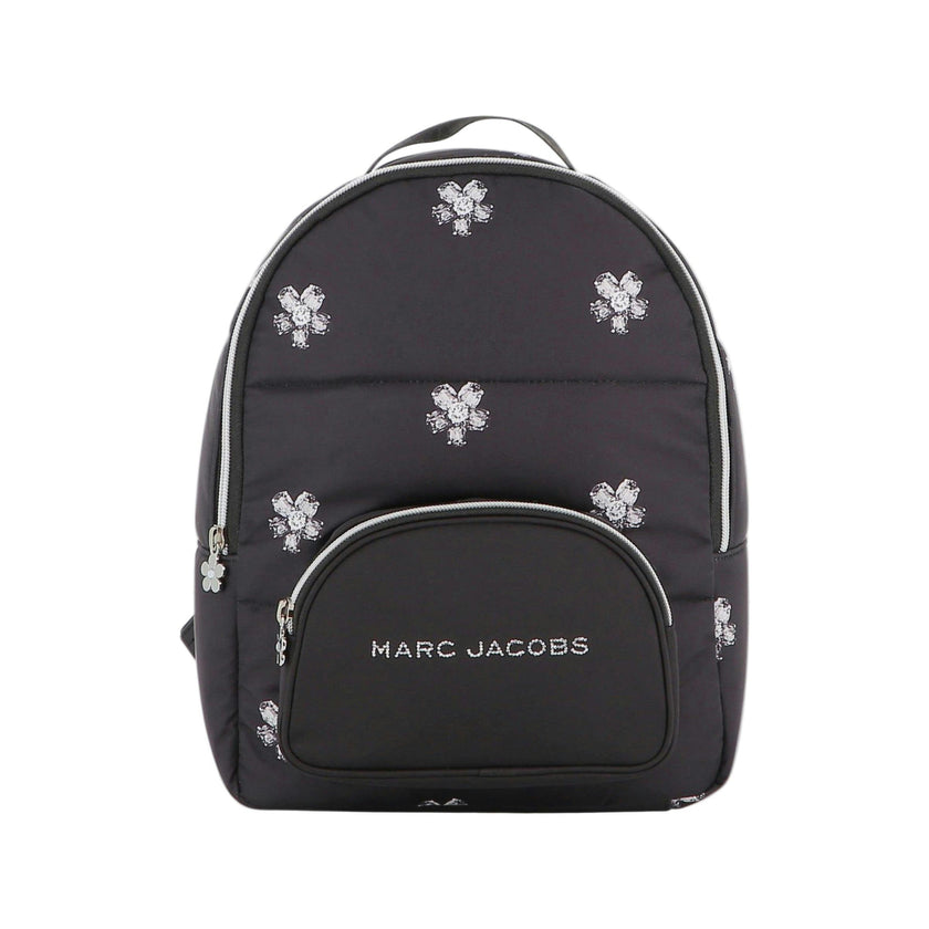 Girls Black Logo Backpack