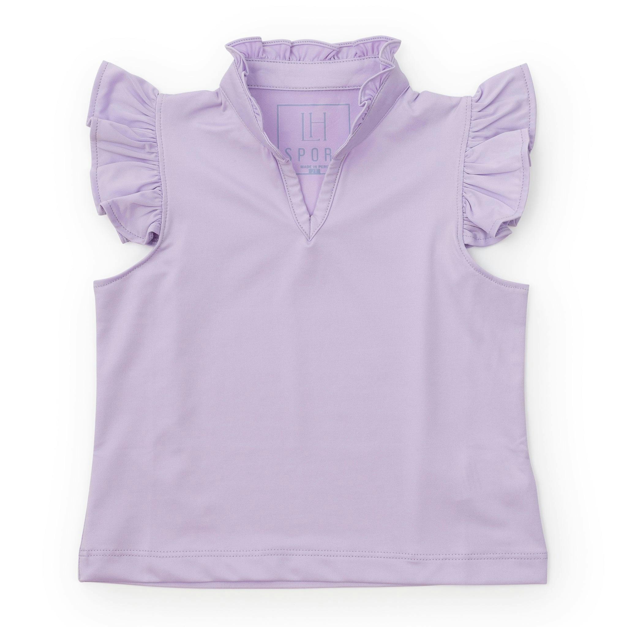 Ellie Girls' Sleeveless Performance Top by LH Sport Lavender (Past Season)