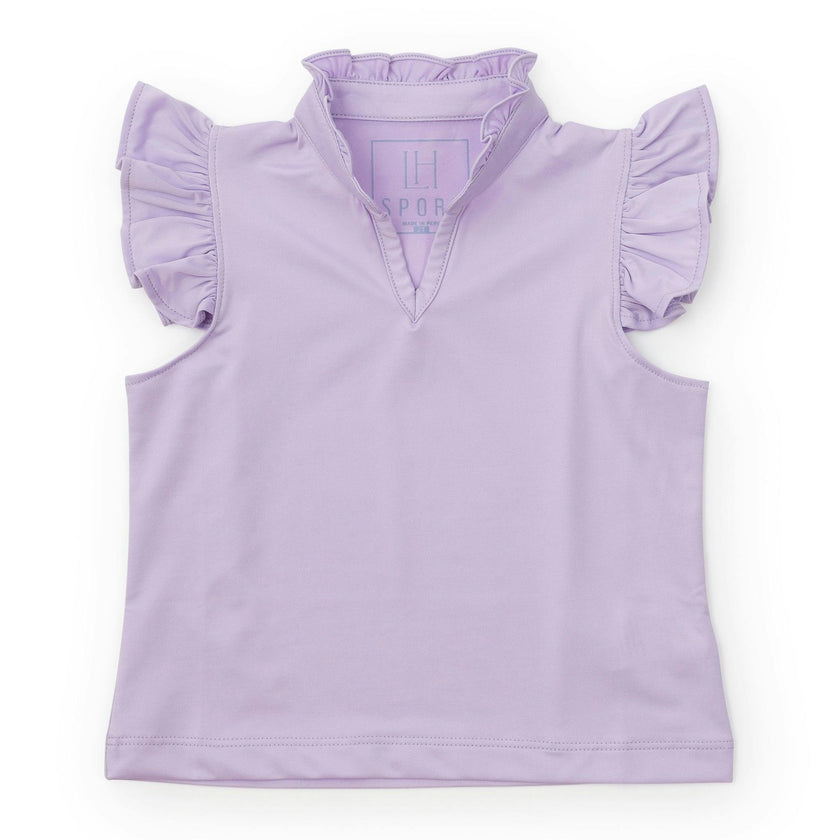 Ellie Girls' Sleeveless Performance Top by LH Sport Lavender