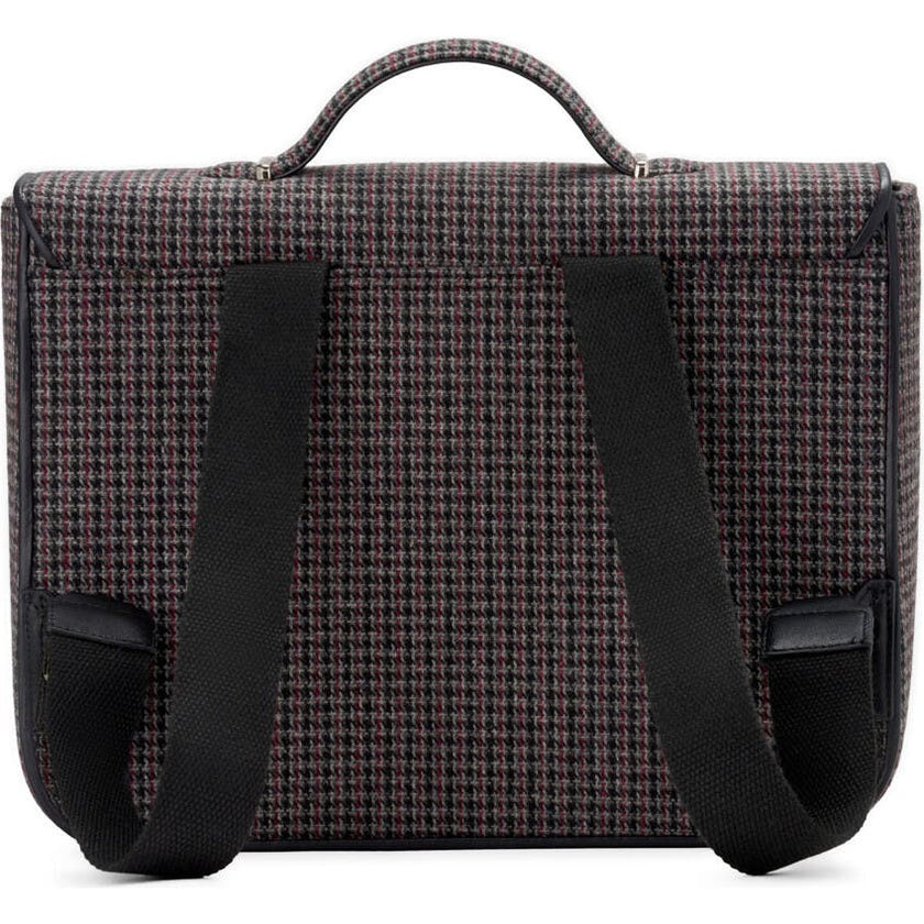 Boston Plaid Adjustable Shoulder Strap Schoolbag